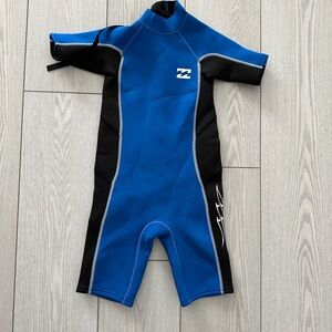 T-6 Billabong Kids Blue and Black Rashguard